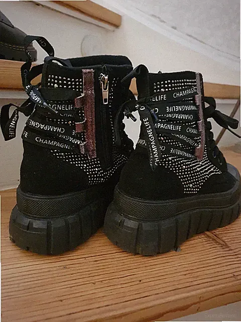 Sehr Schicke Knöchelboots, Tiefschwarz, Größe 37