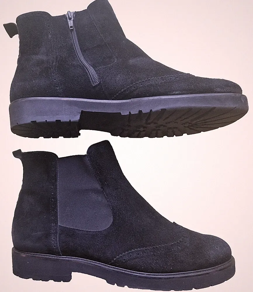 Semler**Schwarze Chelseaboots**Wildleder**Gr.44,5**Neuwertig*NP 169,00€