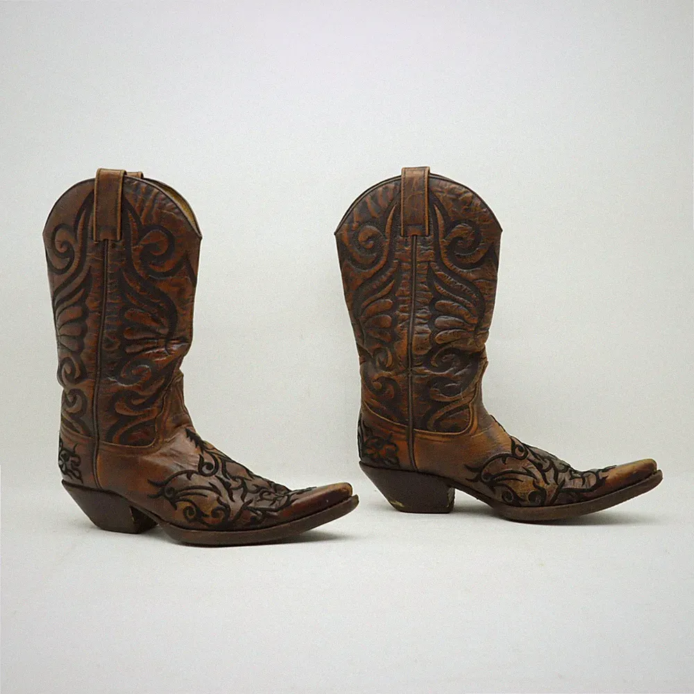 Stiefel Sendra Nummer Gebraucht Cowboy Biker Western (Cod.ST3167) Frau