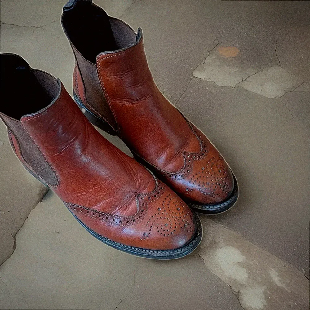 Shoe Embassy London Chelsea Boots Cognac Budapester 37,5