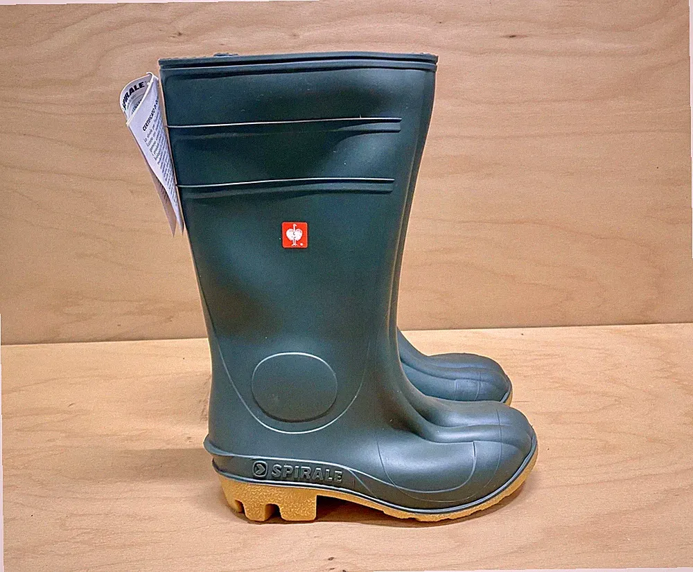 Sicherheitsstiefel Gummistiefel S5 Herren Damen Gr.40 Oliv Spirale NEU