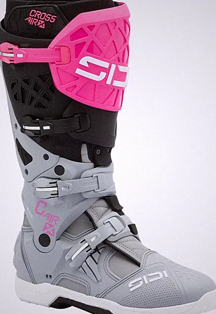 Sidi Crossair X Grey Fluo Pink Motocross MX Supercross Offroad Motorradstiefel