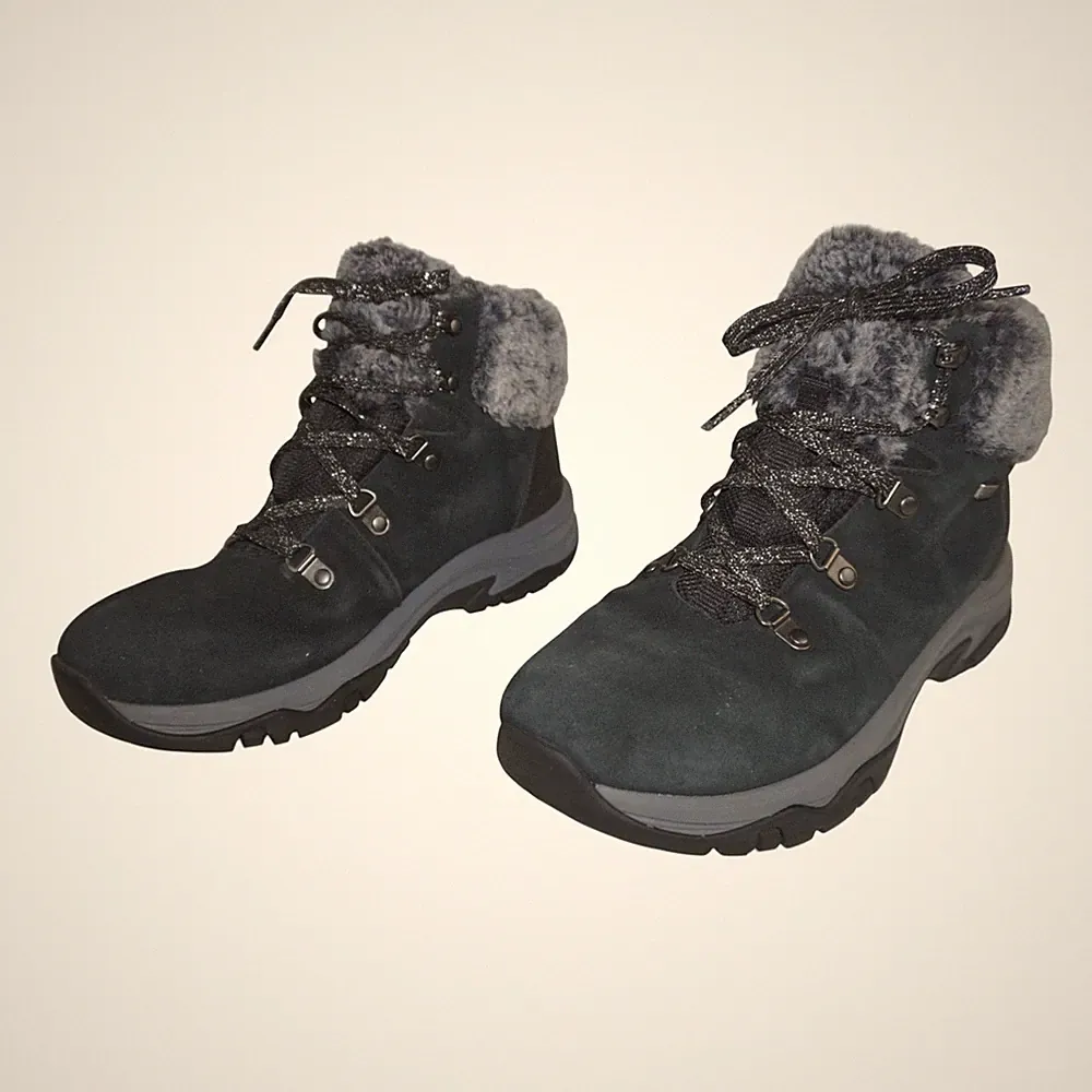 Skechers 40 Damen Stiefel Winterstiefel Trego Falls Finest Outdoor Schwarz