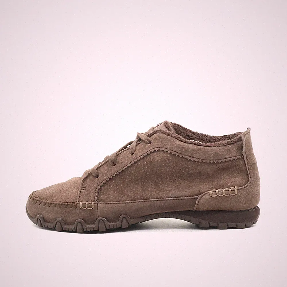 Skechers Damen SN 44706 Schnürschuh Braun Wildleder Komfort Schnürschuhe EU 37
