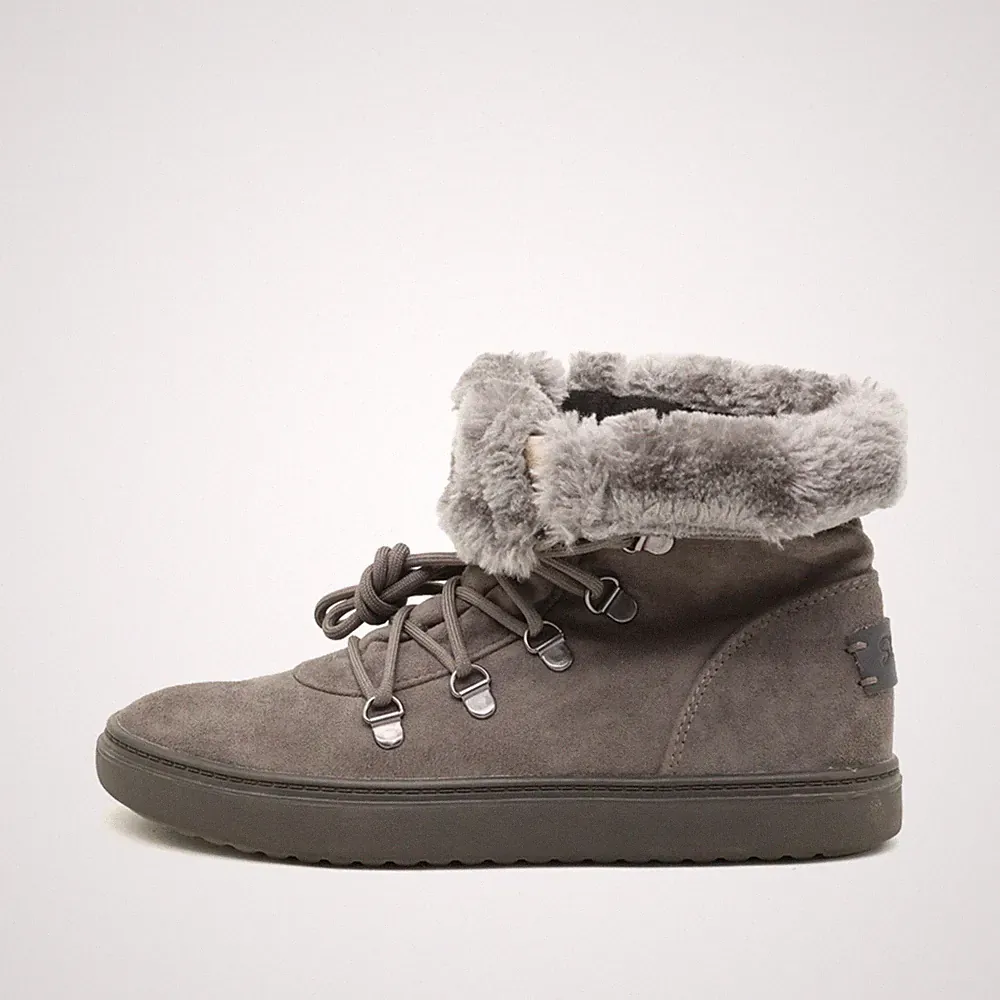 Skechers Damen SY-44947 Winterstiefel Grau Textil Boots Stiefel EU 37