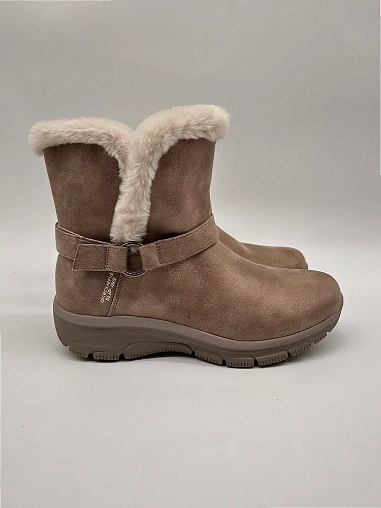 Skechers Easy Going Damen Schneestiefel Khaki EUR 40