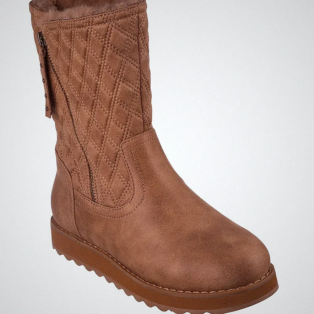Skechers Keepsakes 2.0 Morning Walks Textile Damen Kastanienbraune Stiefel