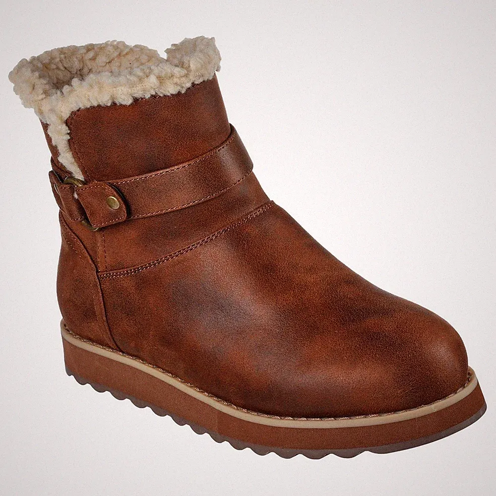 Skechers Keepsakes 2.0 Polyester Damen Schokoladenstiefel