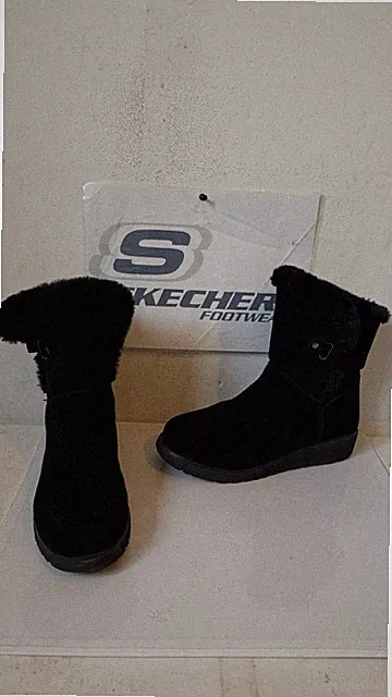 Skechers Keepsakes Majo Stiefel schwarz Wildleder Größe UK 5 EU 38