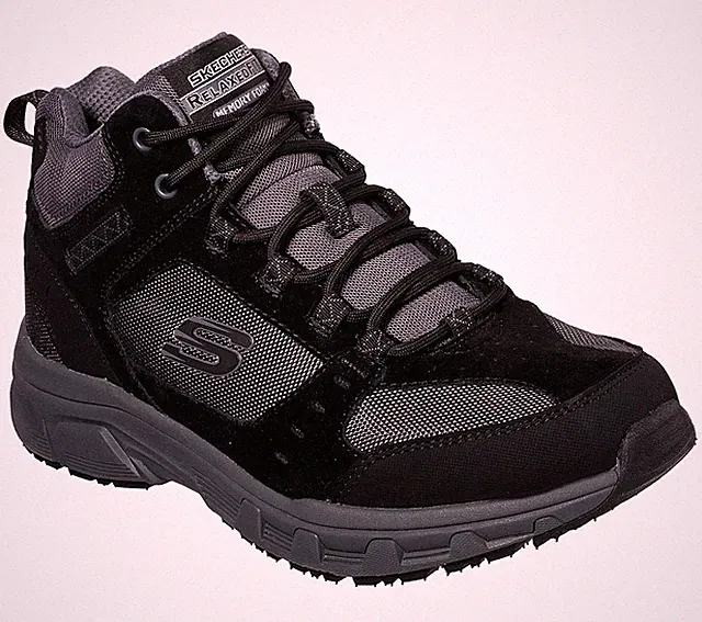 Skechers Mens Sport Casual OAK CANYON IRONHIDE Stiefel Herren Schwarz