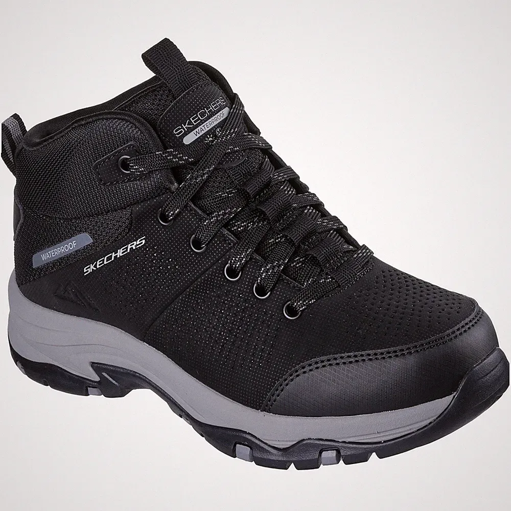 Skechers Trego Trail Polyurethan Damen Wanderschuhe In Schwarz/anthrazit