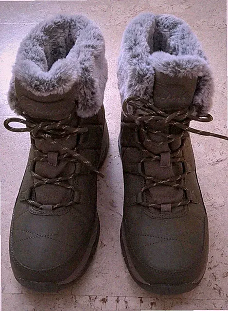 Skechers Trego Winterstiefel Khaki Gr. 40 wasserdicht