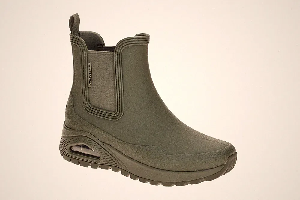 Skechers UNO Damenschuhe - Stiefeletten grün Freizeit NEU