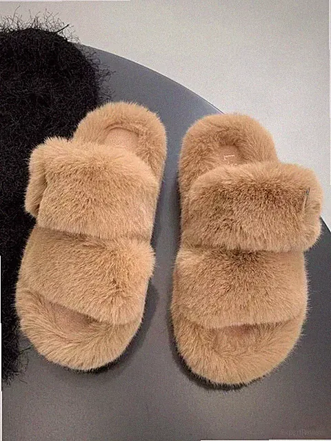 Slipper Halbschuhe Slipper Leder Kunstfell City Slipper beige CZ521