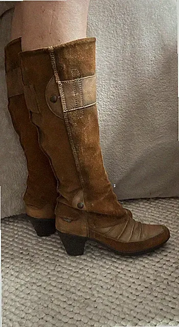 SNIPE STIEFEL ECHT LEDER BRAUN AUS PORTUGAL NP 190 € Stiefel 👢 GR. 38