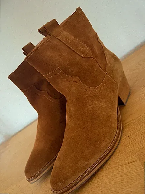 Sofie Schnoor, Cowboy Ankle Boots, braun, kurz, Größe 41, Neu