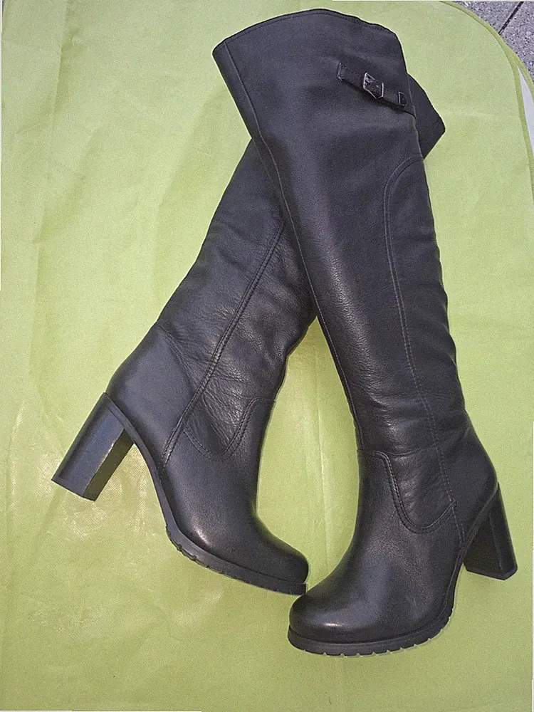 Sopeia Damenstiefel Winterstiefel overknee Fleecefütter Schneestiefel Warm Gr.38