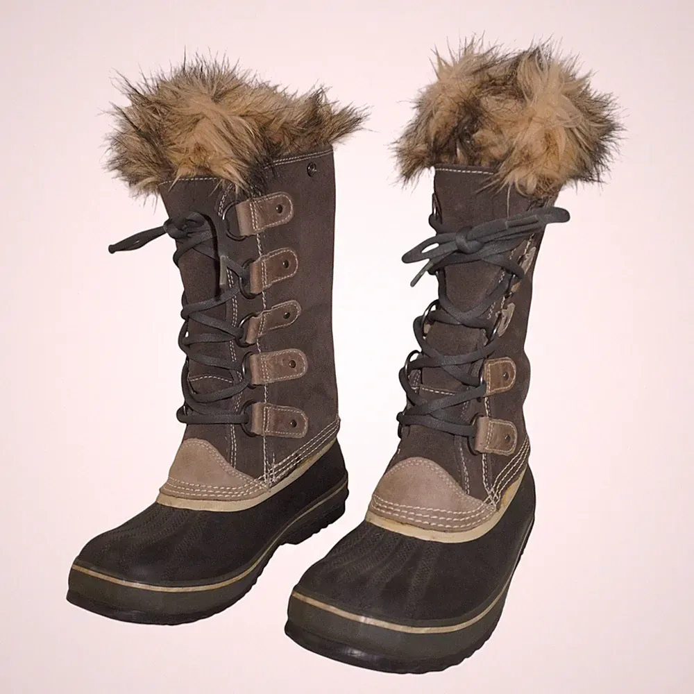 Sorel 39,5 Damen Winterstiefel Boots Stiefel braun Joan of Arctic
