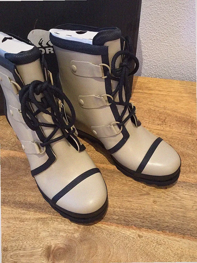 SOREL Boots Gr. 41,5 🤎 Wedges Regenstiefel 🤎 Damen Gummistiefel 🤎 Keilabsatz