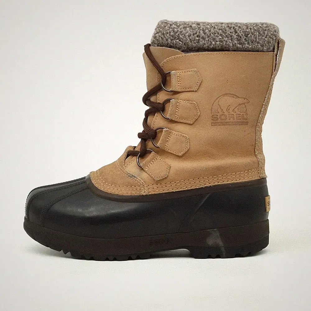 Sorel Damen Kananaskis Stiefel Beige Schwarz Warmfutter Winterstiefel EU 39