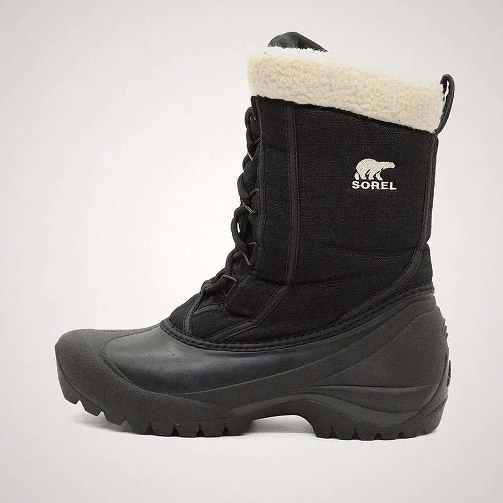 Sorel Damen NL1436-010 Stiefel Schwarz Nylon, Thinsulate Schneestiefel EU 38.5
