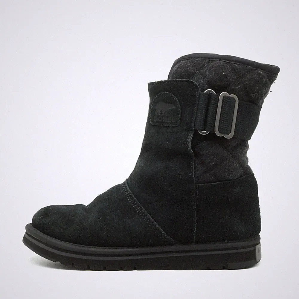 Sorel Damen NL2068-010 Stiefel Schwarz Wildleder gefüttert Winterstiefel EU 37,5