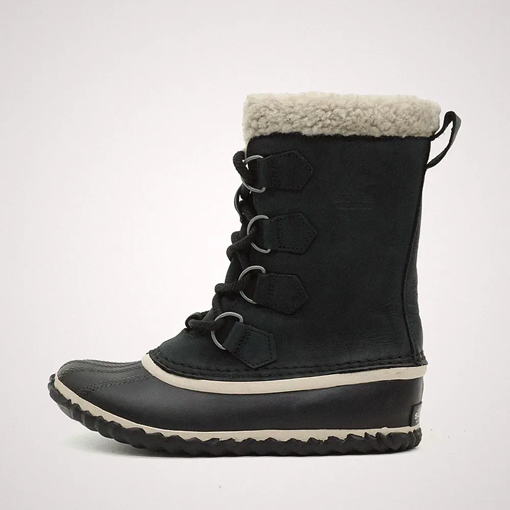 SOREL Damen NL2649-010 Stiefel Schwarz Leder Wasserdicht Winterstiefel EU 36.5