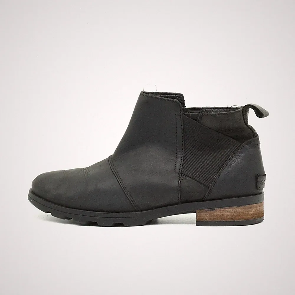 Sorel Damen NL2671-010 Stiefelette Schwarz Leder Boots Chelsea EU 40,5