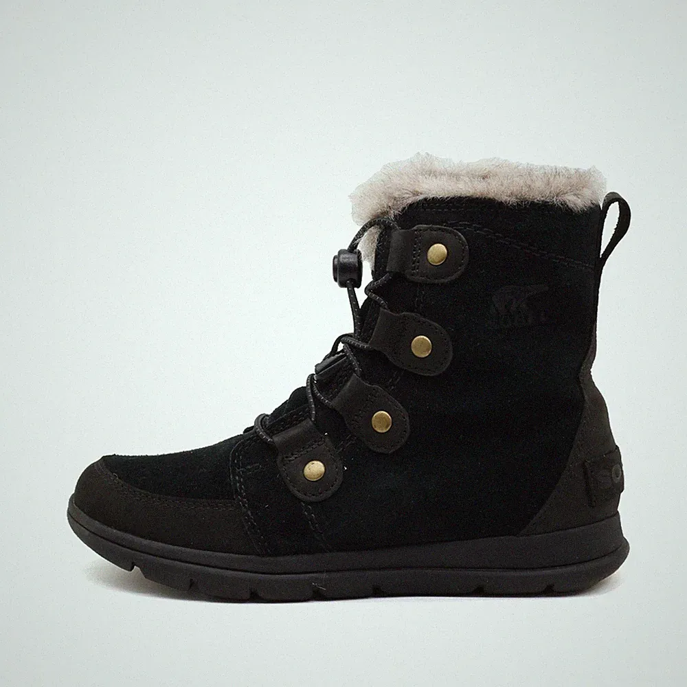 Sorel Damen NL3039-010 Stiefel Schwarz Wildleder Winter Winterstiefel EU 38