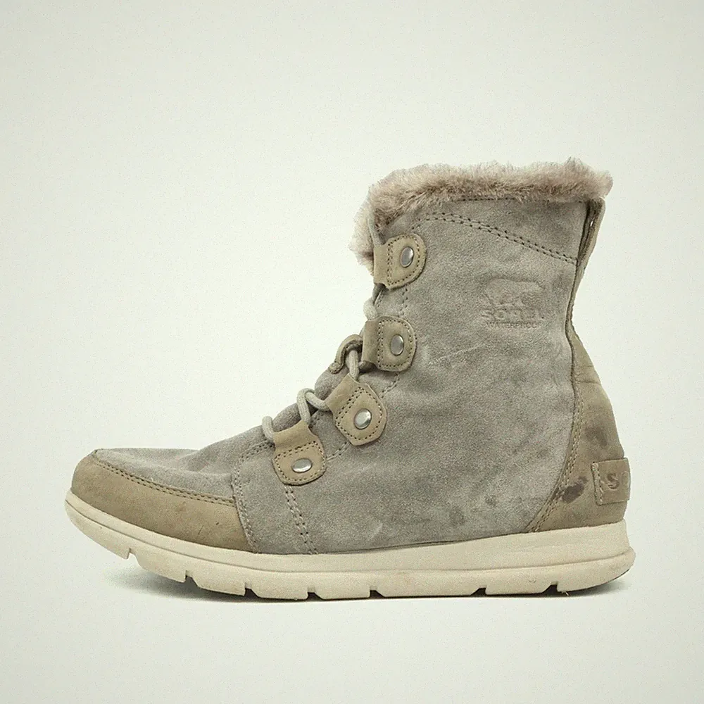 SOREL Damen NL3039-052 Stiefel Taupe Grau Wildleder Winter Winterstiefel EU 41