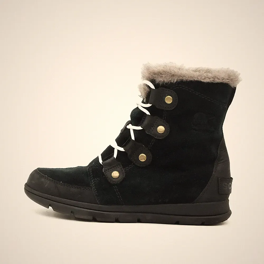 Sorel Damen NL3039 Stiefel Schwarz Leder Outdoor Winterstiefel EU 39,5