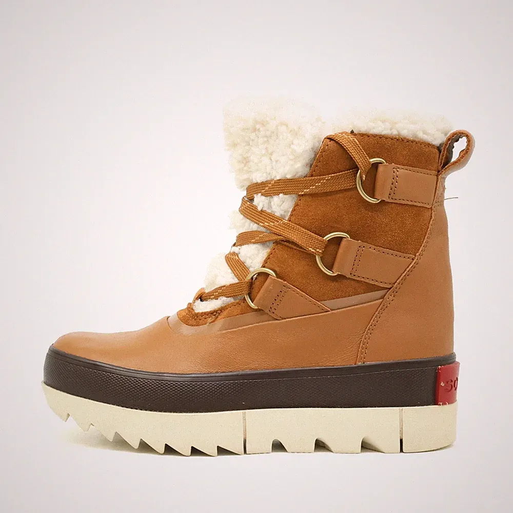 Sorel Damen NL4378-242 Stiefelette Braun Leder Boots Winterstiefel EU 38