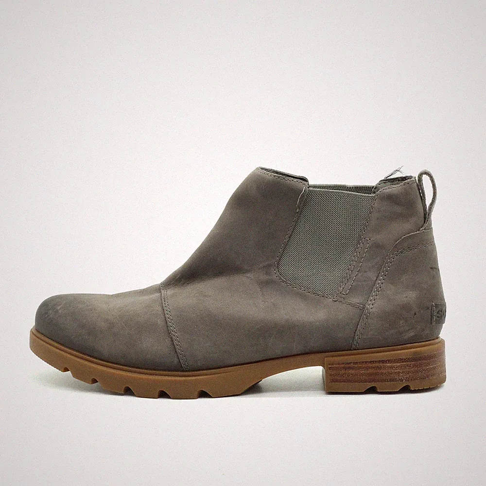 Sorel Damen NL5018-052 Stiefeletten Grau Leder Knöchelhoch , Chelsea Boots EU 42