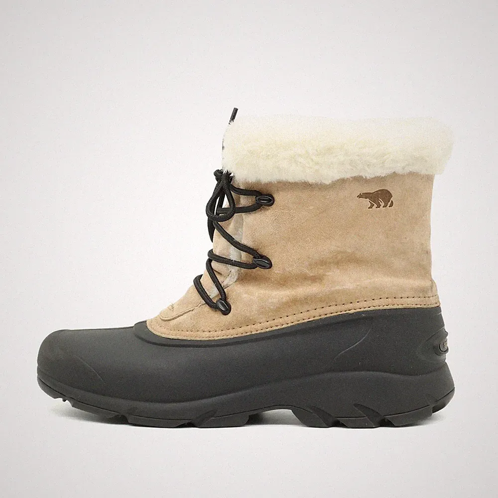 Sorel Damen Snow Angel Lace Stiefel Beige Schwarz Warmfutter Winterstiefel EU 41