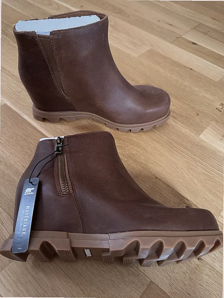 ** Sorel Damen Stiefel Boots Chelsea, Leder, BRAUN NEU EUR 40,5 US 9,5