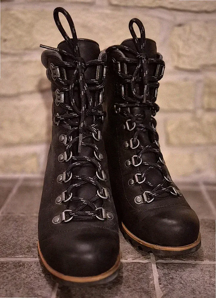 Sorel Damen Stiefelette Schwarz Leder Boots Stiefeletten EU 39