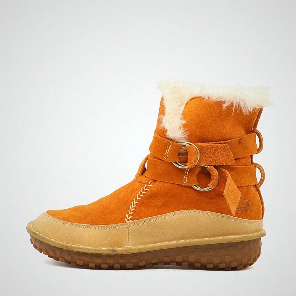 Sorel Damen Toomega Stiefel Orange Wildleder rutschfest Winterstiefel EU 39.5