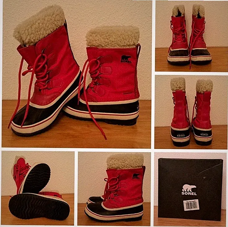 Sorel Damen Winterstiefel Stiefel NL3483-677 Winter Carnival 1855081 Rot Gr. 36