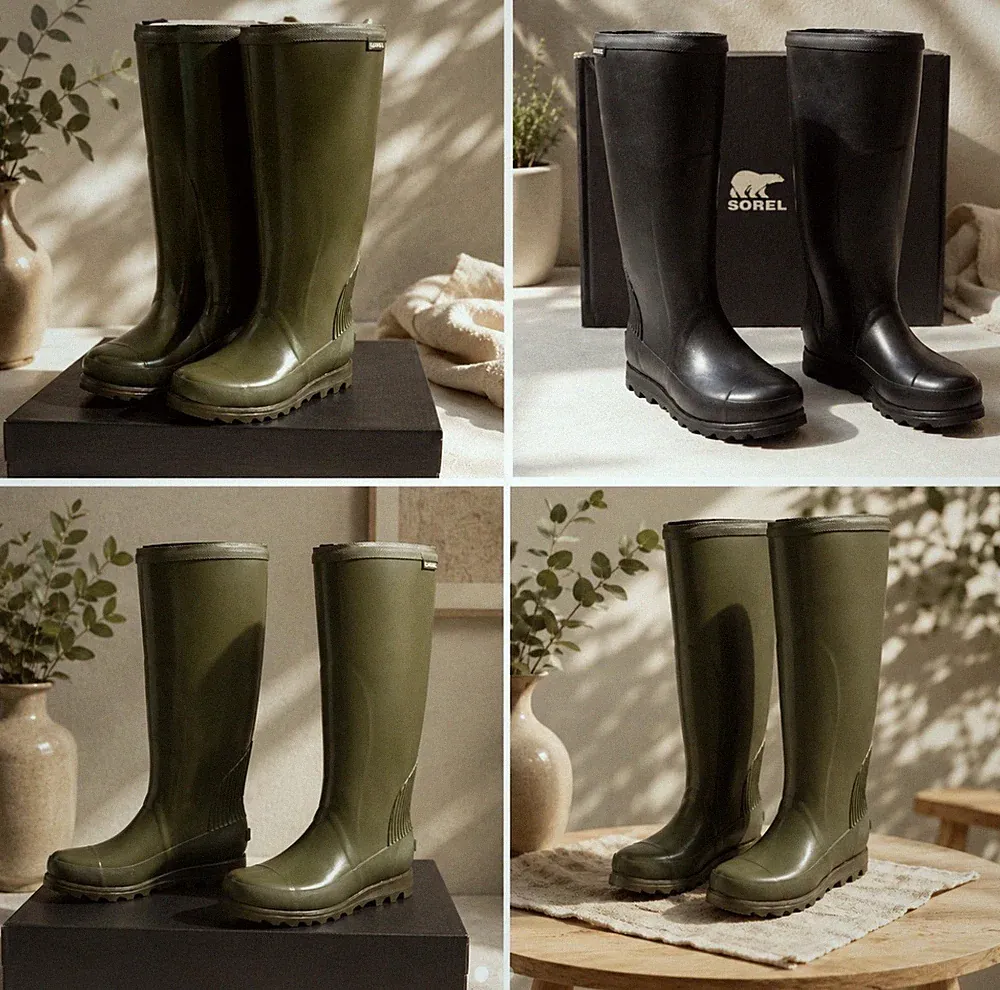 Sorel Joan Rain Tall Gummistiefel verschiedene Farben & Größen Damen Reiten NEU