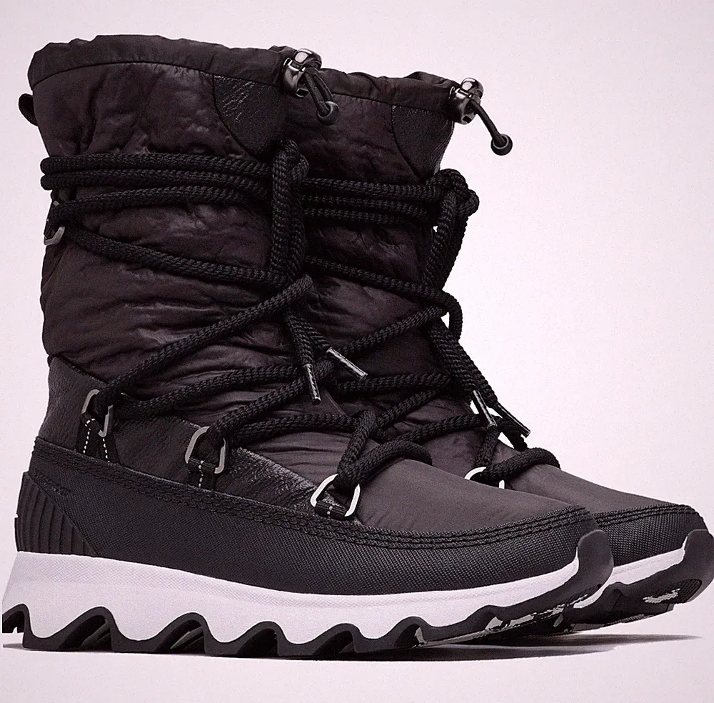 Sorel Kinetic Boot Schwarz Weiß Damen Gr. 39