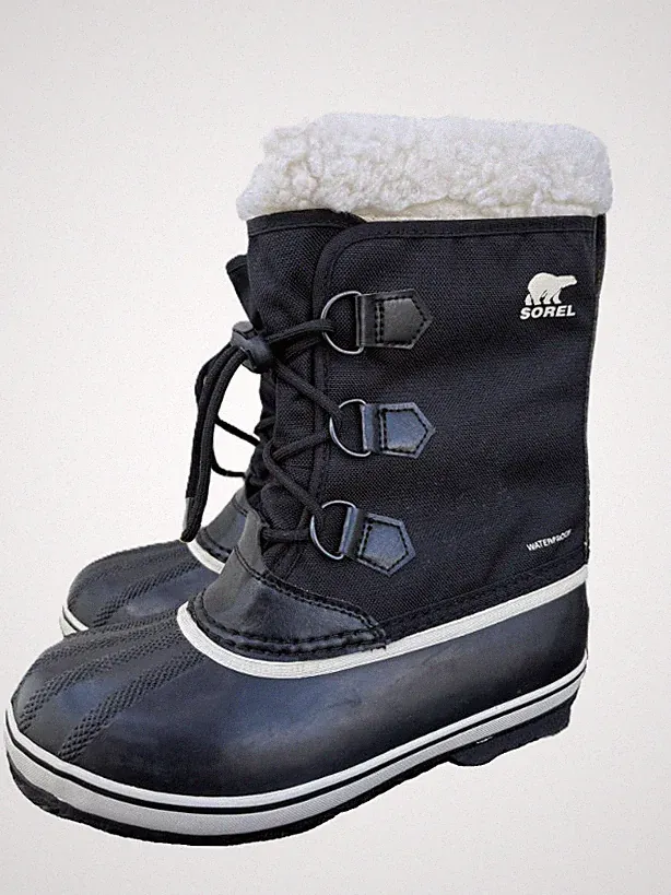 Sorel Winter Carnival Waterproof schwarze Winterstiefel für Damen Größe 36