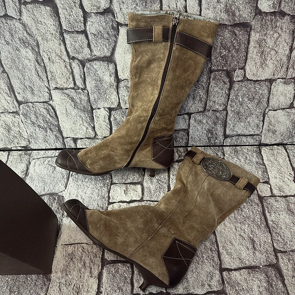 Spanischer Wildleder Stiefel Braun 40 Stylisch TESTA RUG 20R16