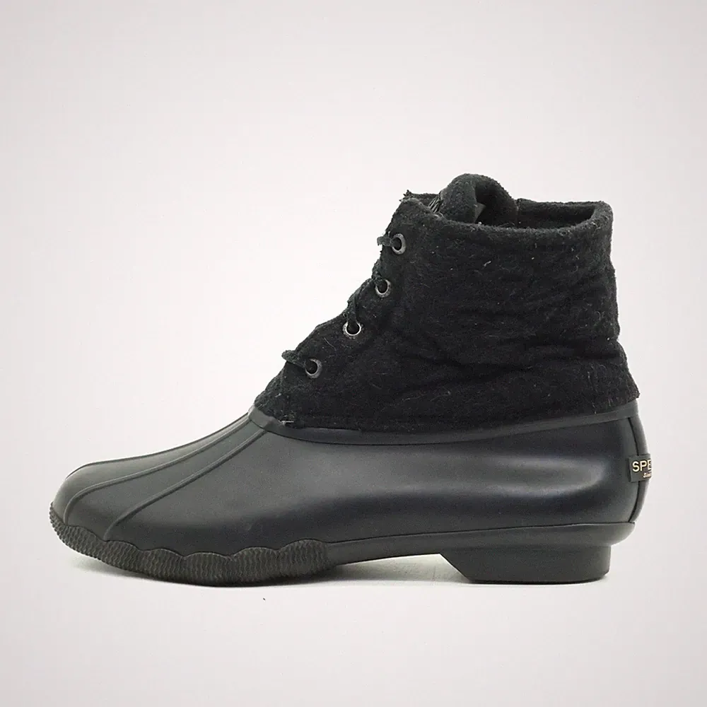 Sperry Damen G16-61803 Boots Schwarz Textil Mittel Stiefel Stiefeletten EU 38,5