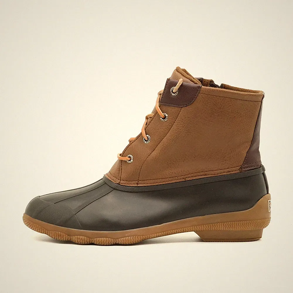 Sperry Damen Stiefel EU 40,5 STS80524 Braun Duck Boots Schnürstiefel
