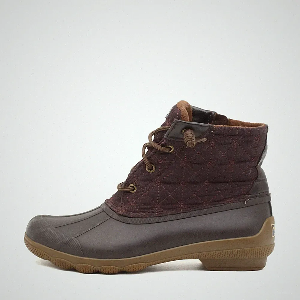 Sperry Damen STS80419 Stiefel Braun Textil Knöchelhoch Boot Regenstiefel EU 37,5