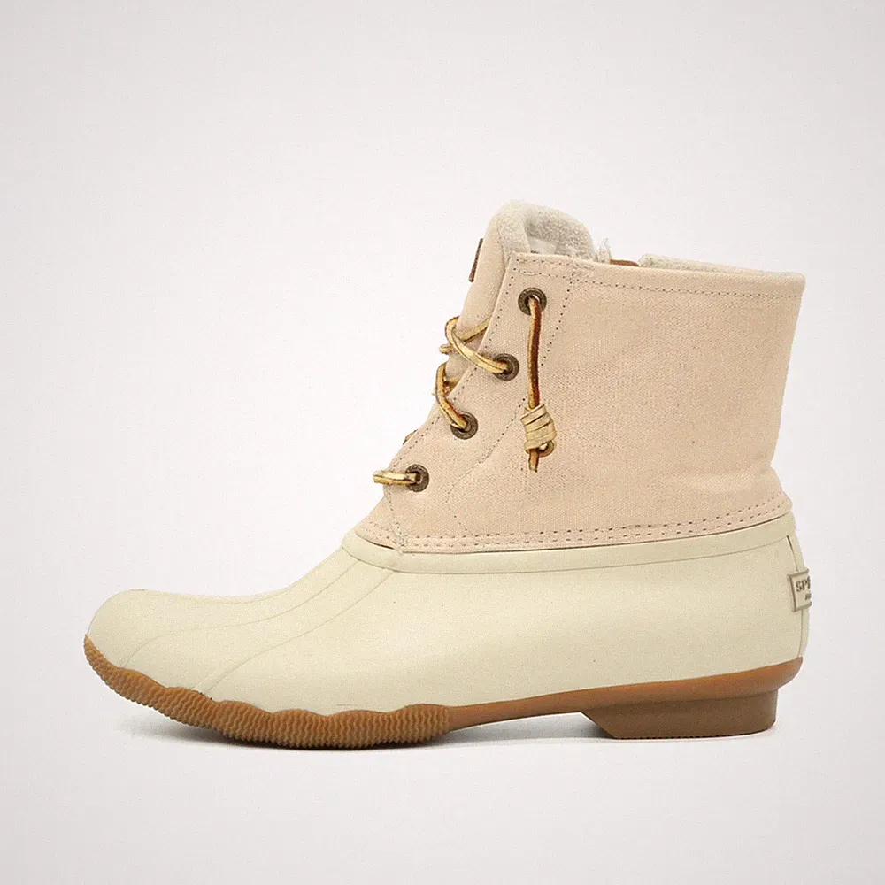 Sperry Damen STS80493 Stiefeletten Beige Textil Knöchelhoch Stiefel Boots EU 39