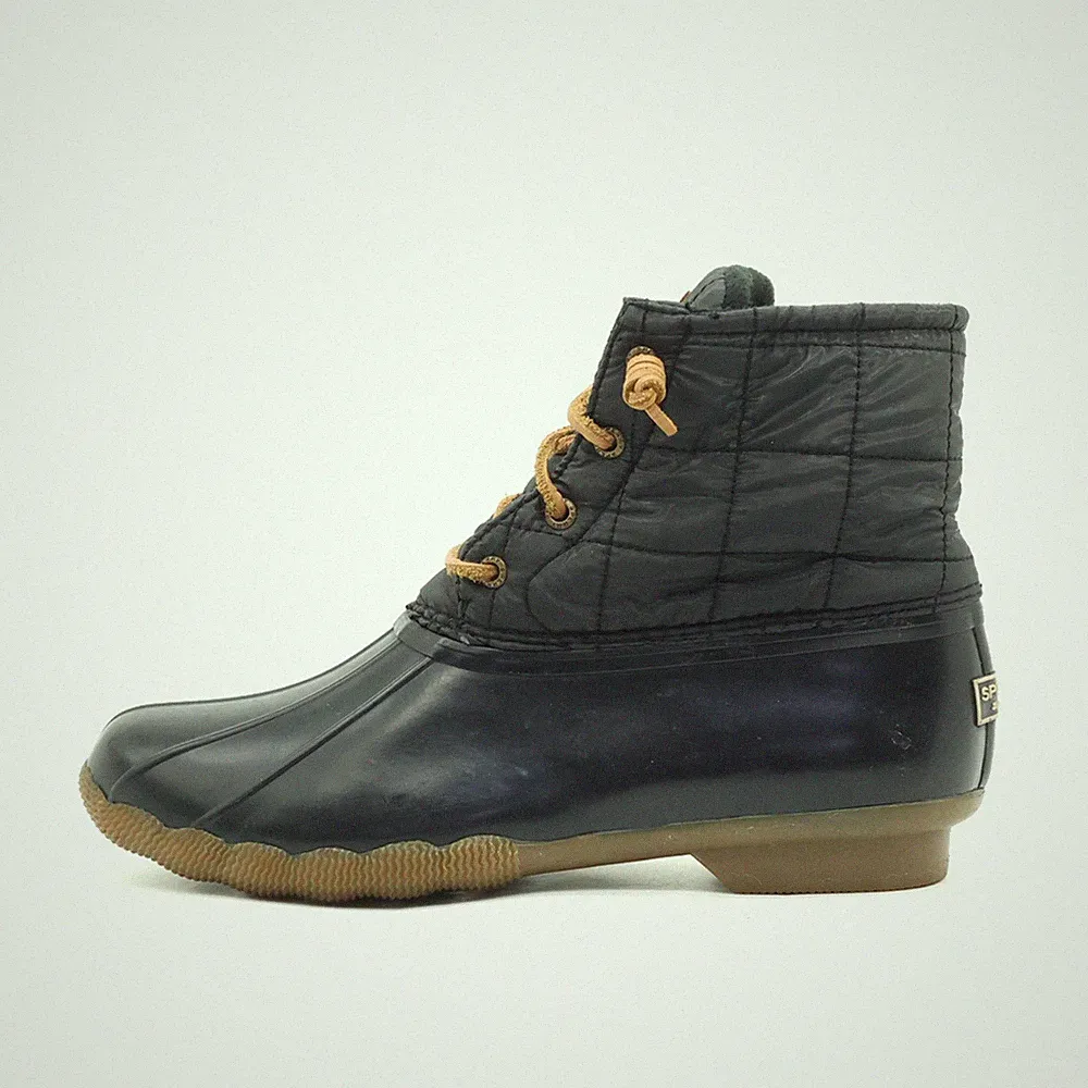 Sperry Damen STS80755 Stiefel Schwarz Nylon, Gummi Boots Entenstiefel EU 40,5
