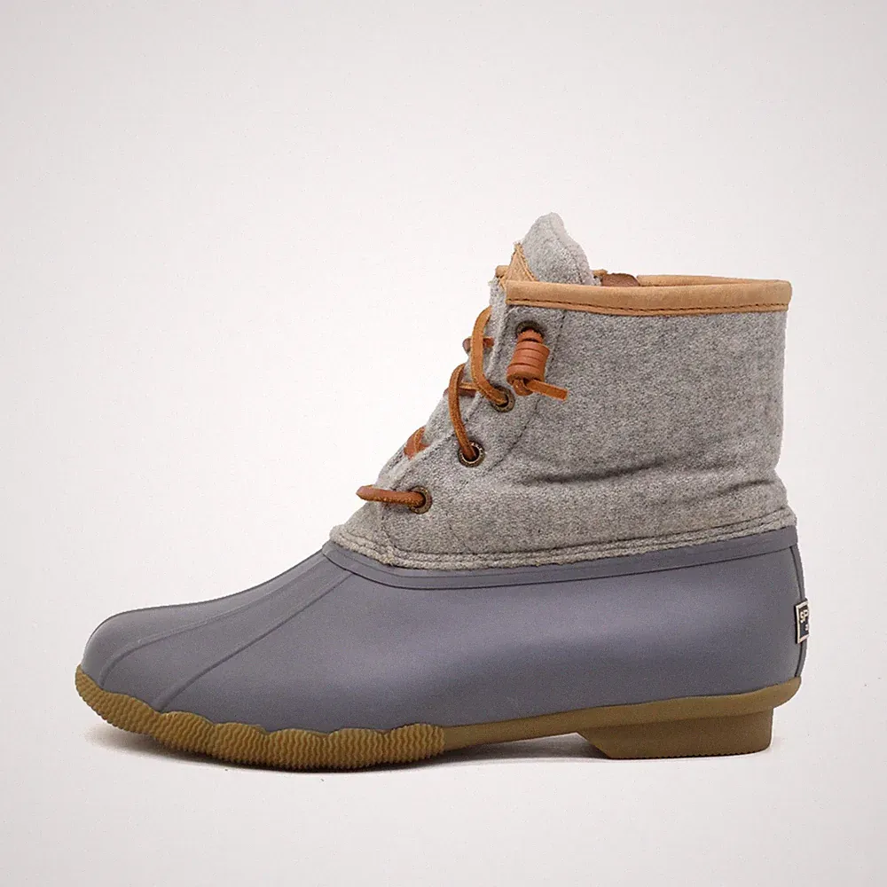 Sperry Damen STS82475 Stiefel Grau Wollmischung Boots Winterstiefel EU 37,5