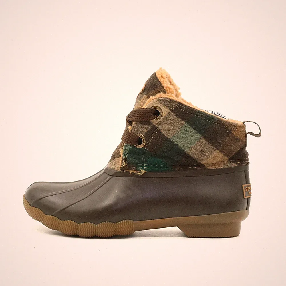 Sperry Damen STS84616 Stiefel Braun Wolle Polyester Duck Boot EU 35.5