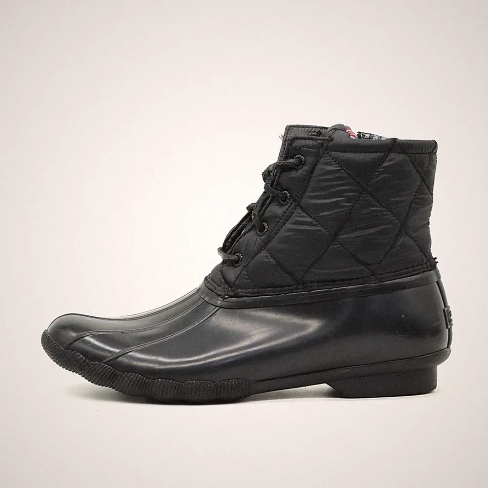Sperry Damen STS85529 Stiefeletten Schwarz Textil Stiefel Stiefelette EU 40.5